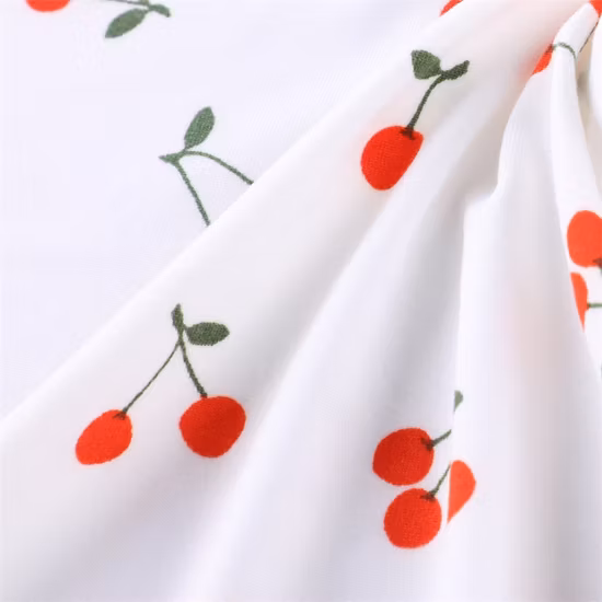 100d/144f Polyester+30d Spandex DTY 2 Side Brush Printed Velvet Fabric