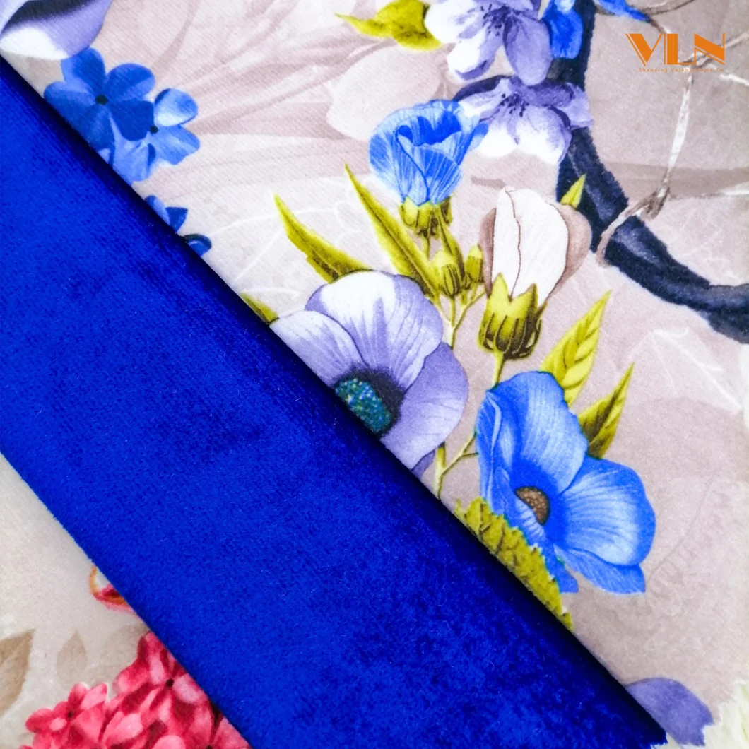 2021 New Fancy Design Luxuious Flower Design Polyester FDY Vinisia Velvet Upholstery Home Textile Furniture Sofa Curtain Fabric