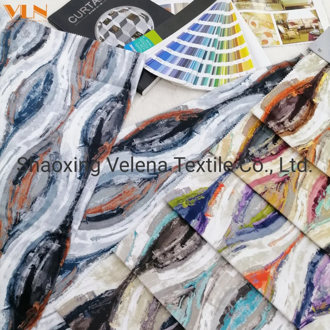 2022 Polyester Holland FDY Velvet Digital Printing Knitting Sofa Fabric Home Textile Upholstery Furniture Dubai Fabric